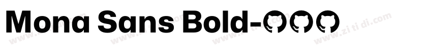Mona Sans Bold字体转换